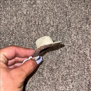 Miniature Tan Cowboy Hat Keychain